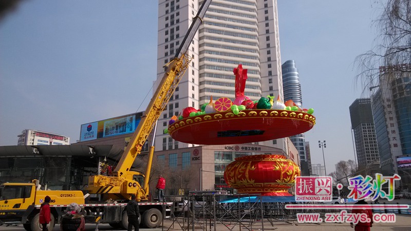 西宁城中区彩灯制作现场